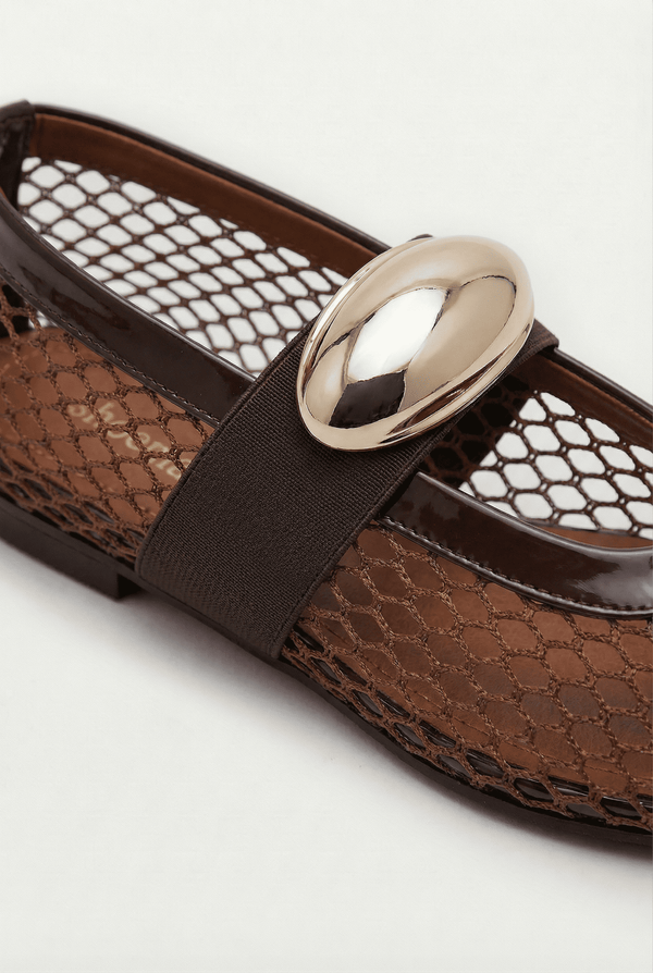 Karin Kahve Suni Vegan &File Kadın Babet