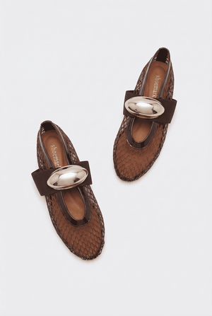 Karin Kahve Suni Vegan &File Kadın Babet