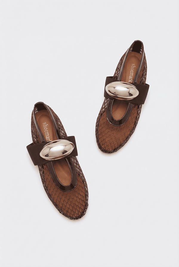 Karin Kahve Suni Vegan &File Kadın Babet