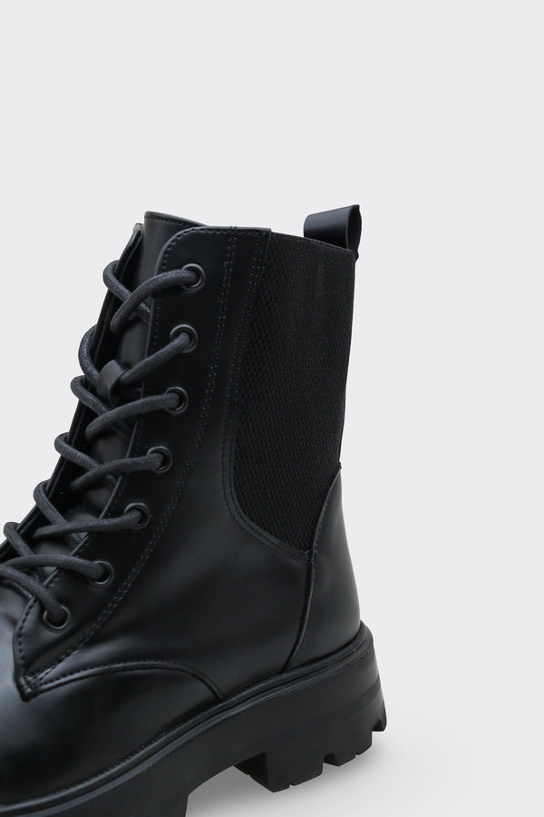 Moria Siyah Suni Deri Kadın Bot