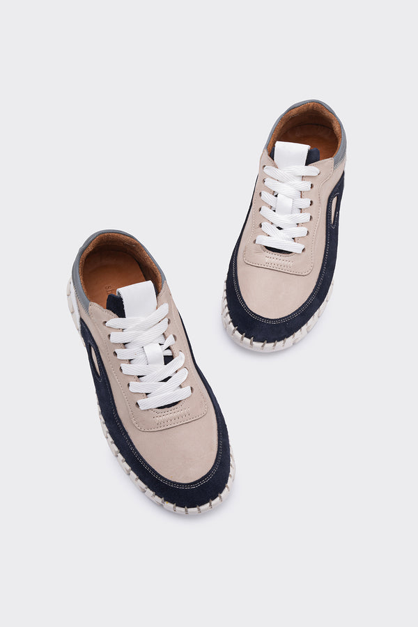 Zaha Vizon Hakiki Deri Kadın Hafif Sneaker