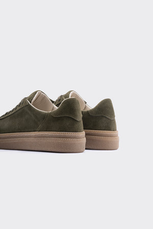 Alba Haki Hakiki  Süet Bağcık Detaylı Kadın Sneaker