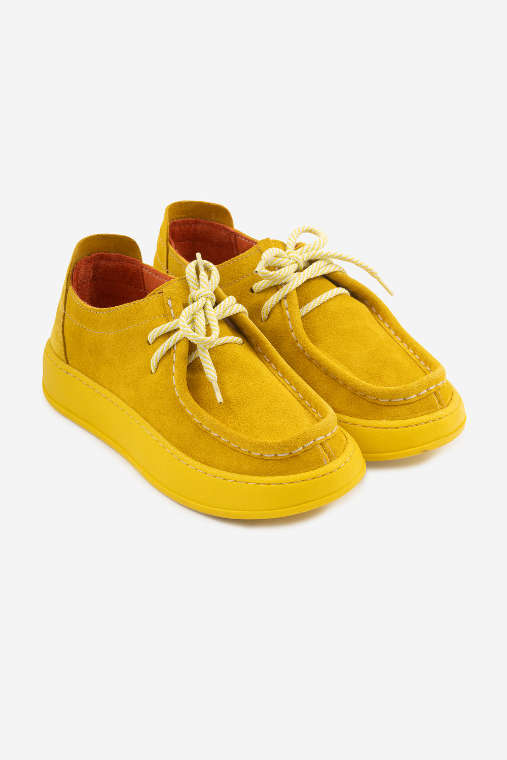 Stay Sarı Hakiki Deri Süet Kadın  Loefer