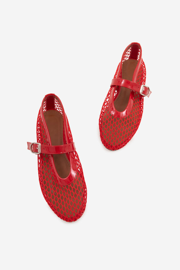 Lorin Kırmızı Suni Vegan &File Kadın Babet