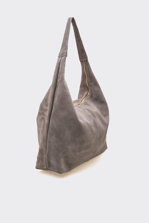 SÇ482 Vizon Süet Hakiki Deri Omuz Askılı Kadın Çanta