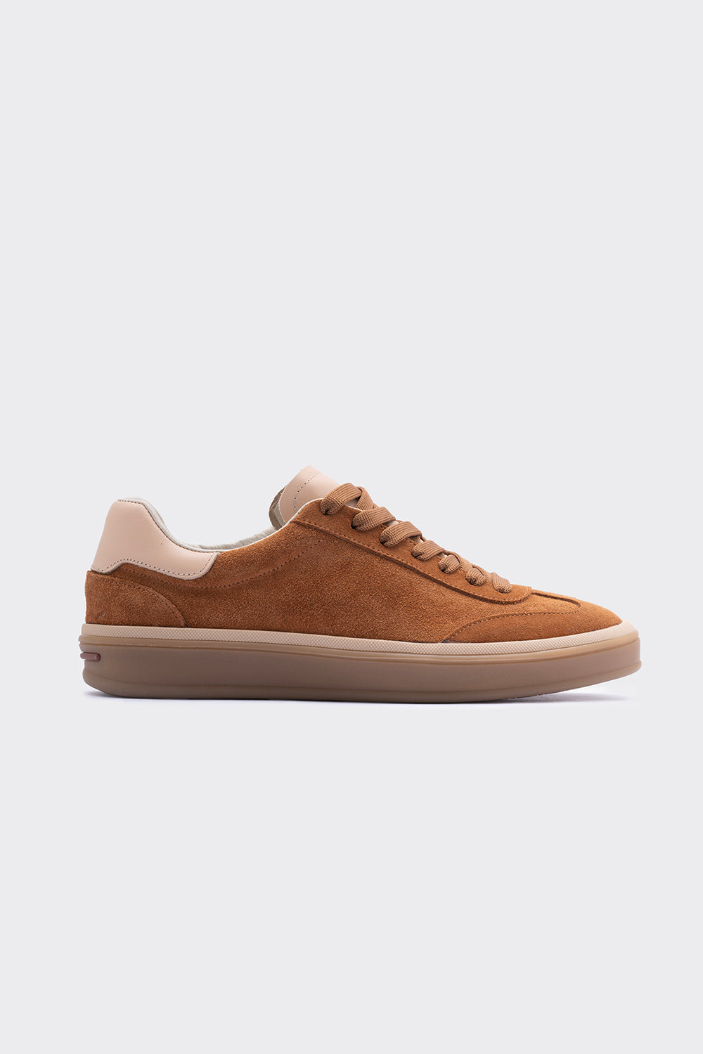 Gard Taba  Hakiki Süet Bağcık Detaylı Kadın Sneaker