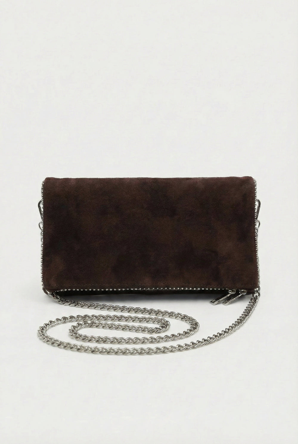 SÇ490 Kahve Süet Hakiki Deri Kadın Kol  Çanta