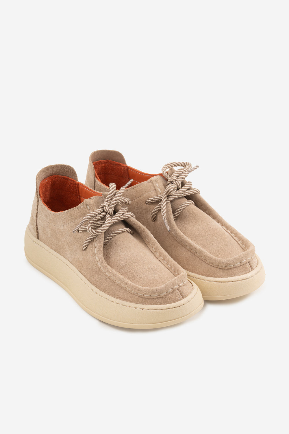 Stay Bej Hakiki Deri Süet Kadın  Loefer