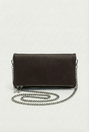 SÇ503 Kahverengi Suni Vegan Deri Kadın Kol  Çanta