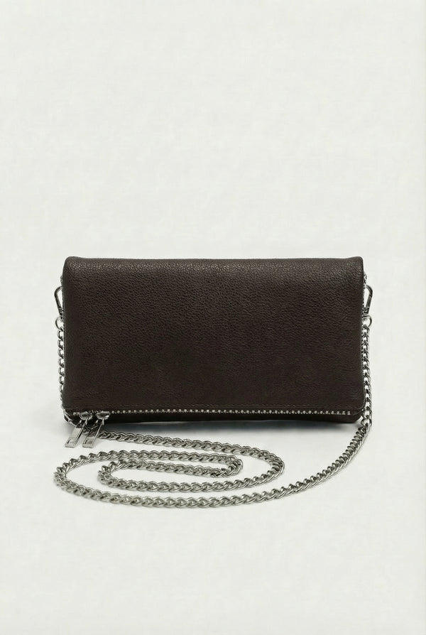 SÇ503 Kahverengi Suni Vegan Deri Kadın Kol  Çanta