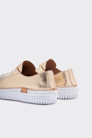 Yulin Altın Hakiki Deri Kadın Sneaker