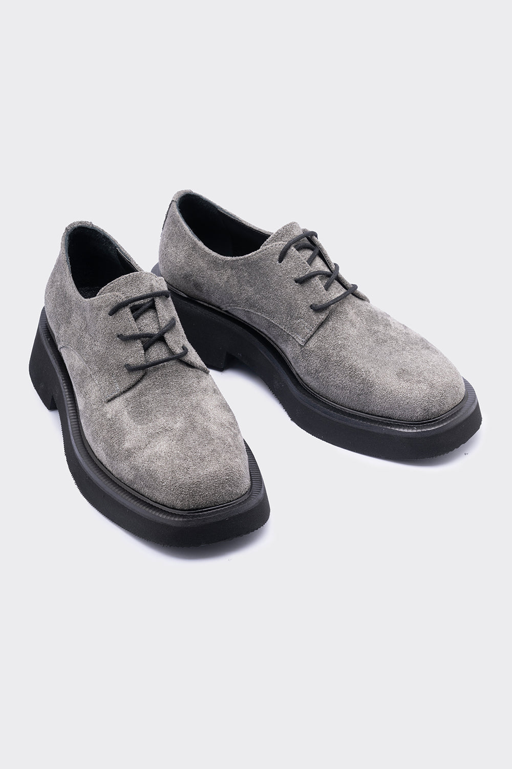 Mask Gri  Süet Bağcık Detaylı Kadın Loafer
