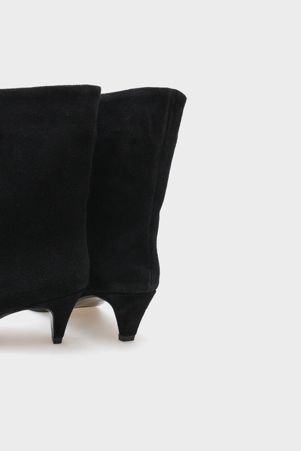 Gayda Siyah Hakiki Deri Süet Kadın Bot