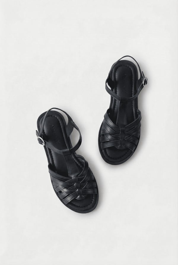 Todd Siyah Suni Vegan Kadın Sandalet