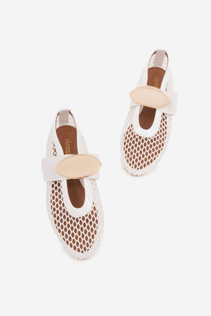 Karin Beyaz Suni Vegan &File Kadın Babet