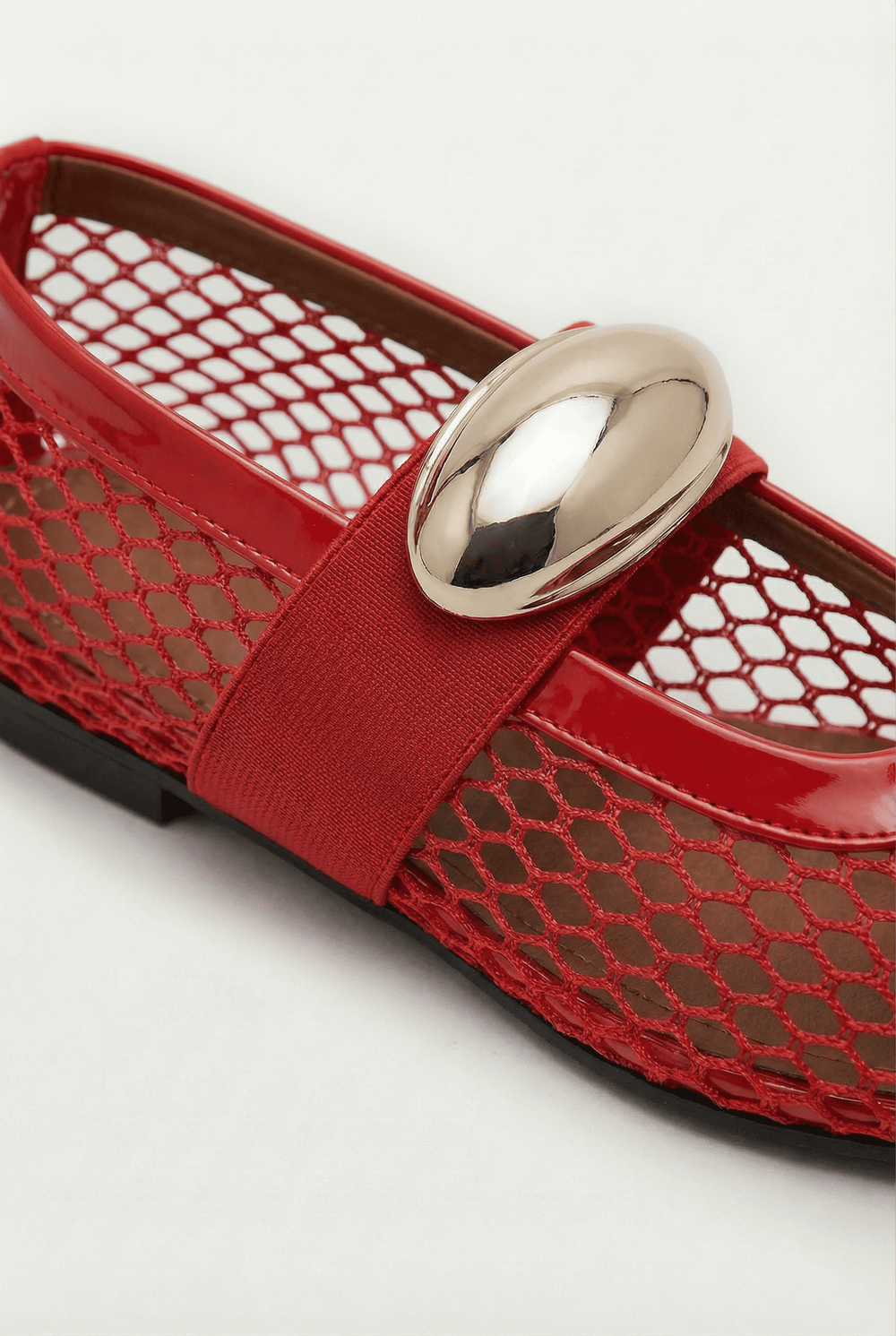 Karin Kırmızı Suni Vegan &File Kadın Babet