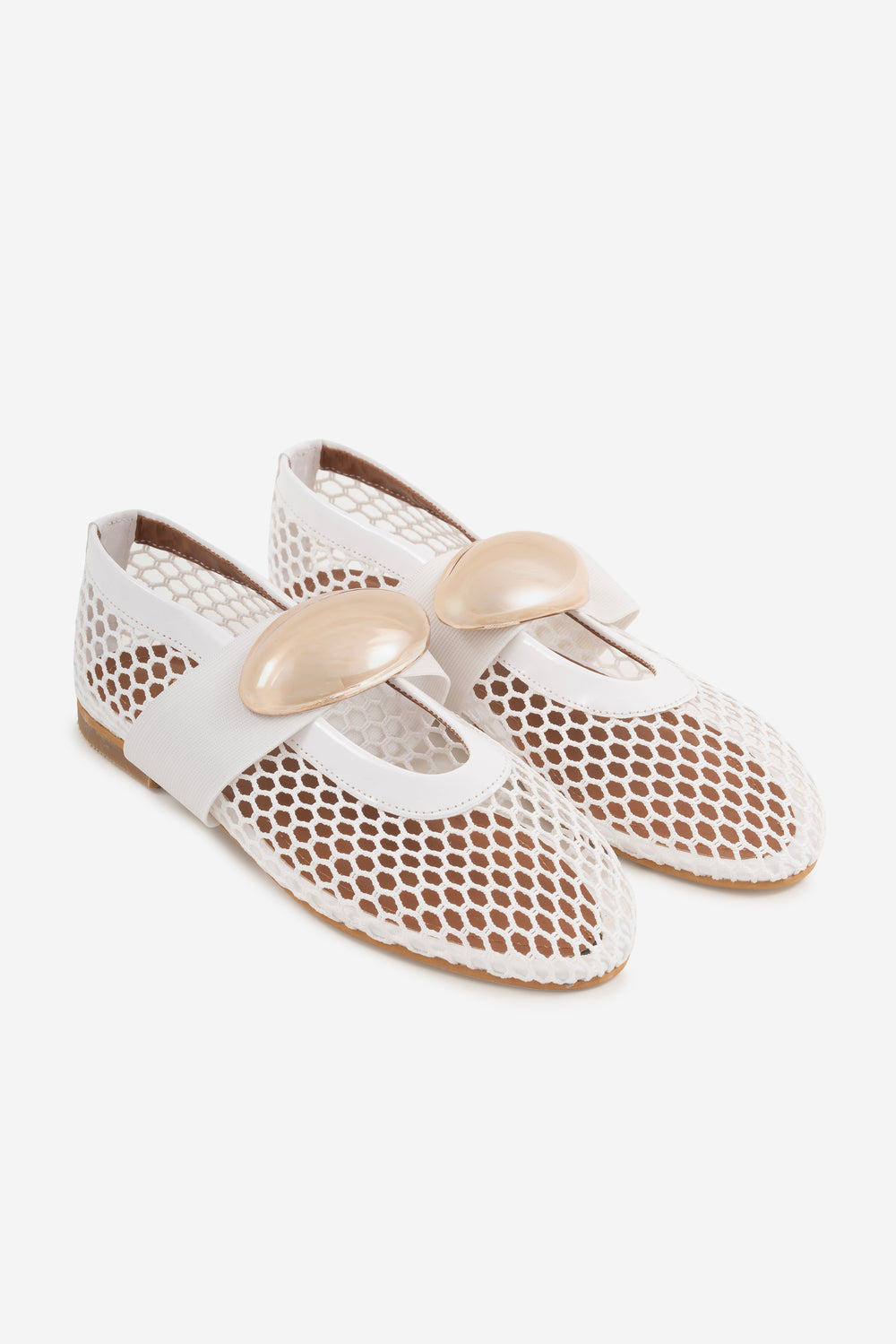 Karin Beyaz Suni Vegan &File Kadın Babet