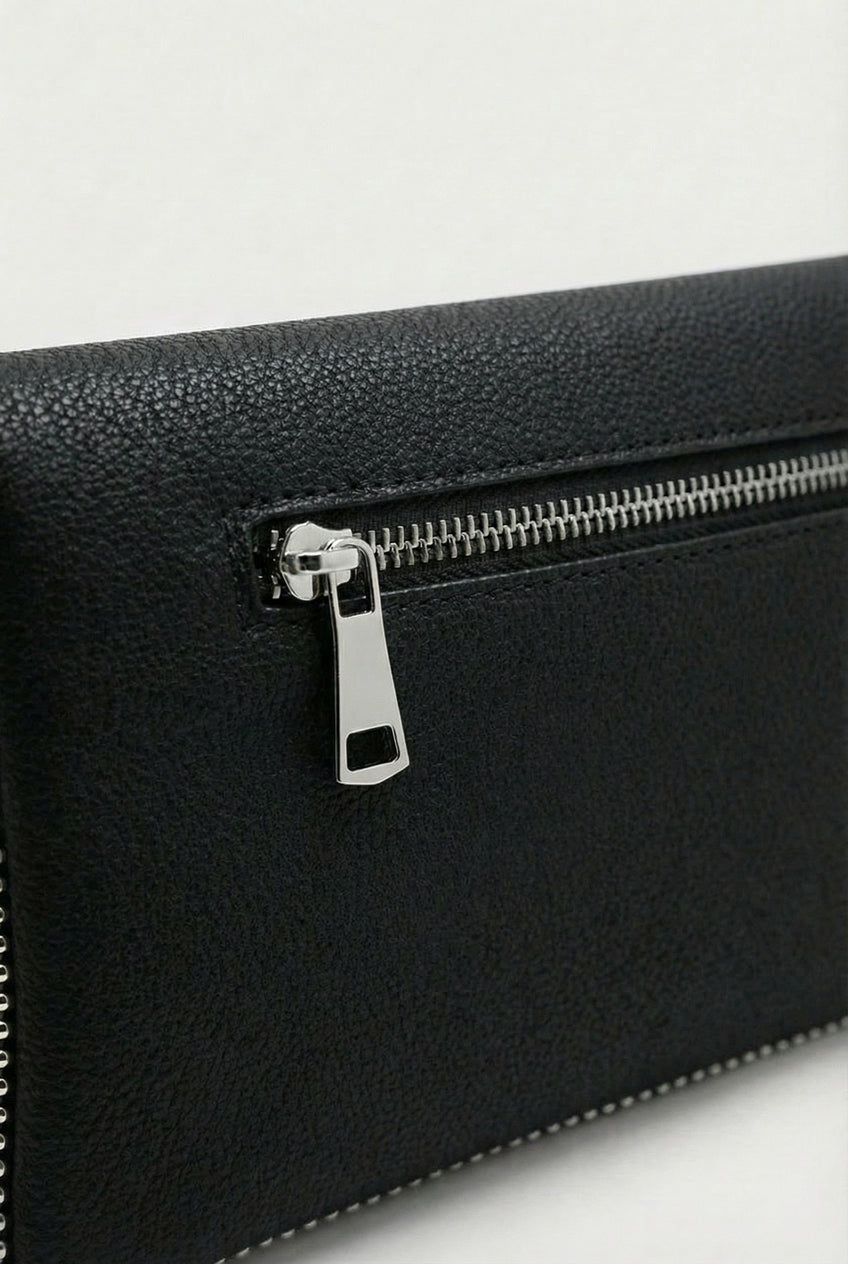 SÇ503 Siyah Suni Vegan Deri Kadın Kol  Çanta