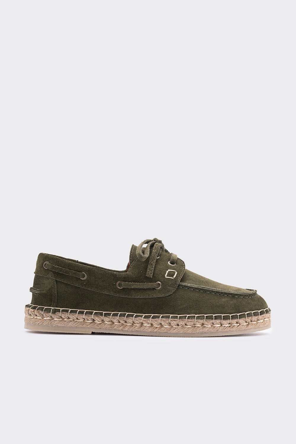 Mako Haki Hakiki Deri Süet Kadın Espadril Makosen