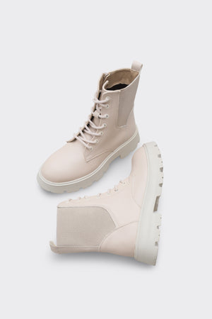 Moria Bej Suni Deri Kadın Bot