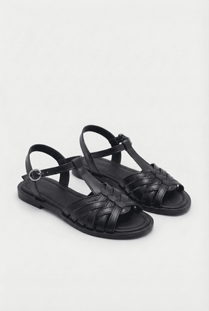 Todd Siyah Suni Vegan Kadın Sandalet