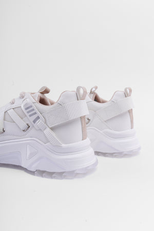 Bold Beyaz Bağcıklı Kadın Sneaker