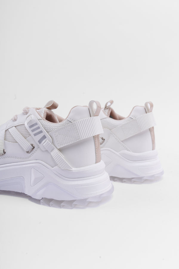 Bold Beyaz Bağcıklı Kadın Sneaker