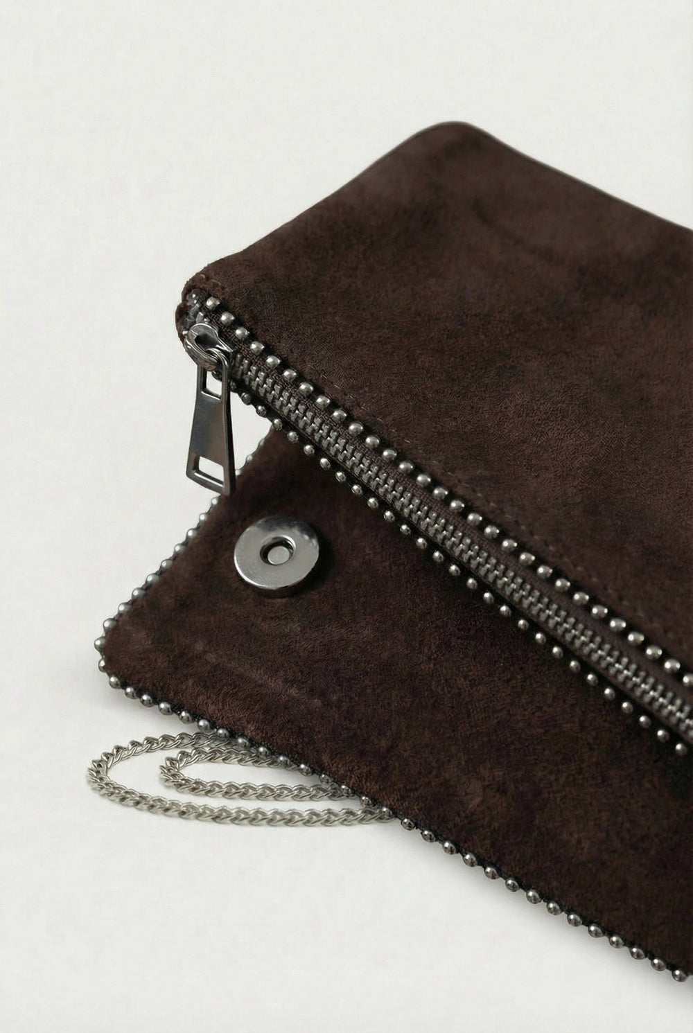 SÇ490 Kahve Süet Hakiki Deri Kadın Kol  Çanta