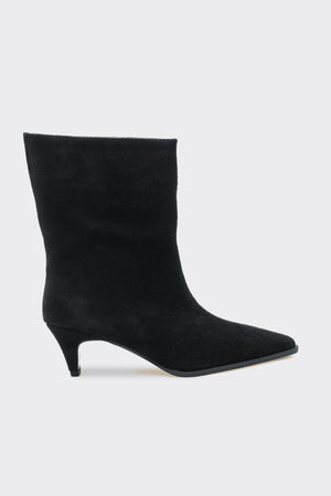 Gayda Siyah Hakiki Deri Süet Kadın Bot