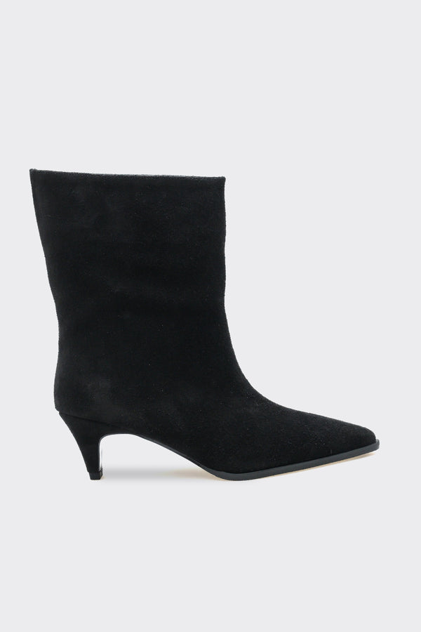 Gayda Siyah Hakiki Deri Süet Kadın Bot