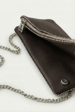 SÇ503 Kahverengi Suni Vegan Deri Kadın Kol  Çanta