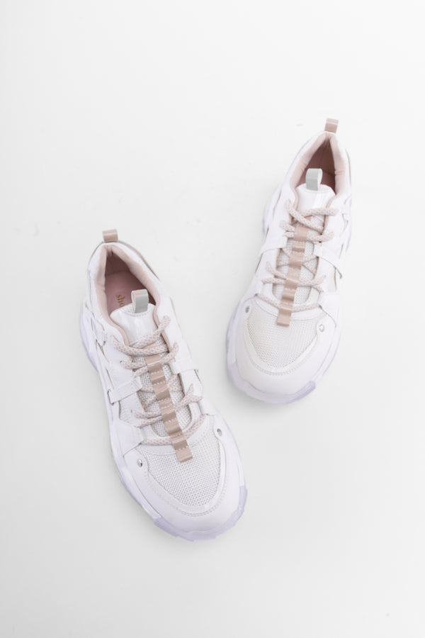 Bold Beyaz Bağcıklı Kadın Sneaker