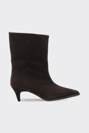 Gayda Kahverengi  Hakiki Deri Süet Kadın  Bot