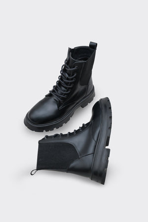 Moria Siyah Suni Deri Kadın Bot