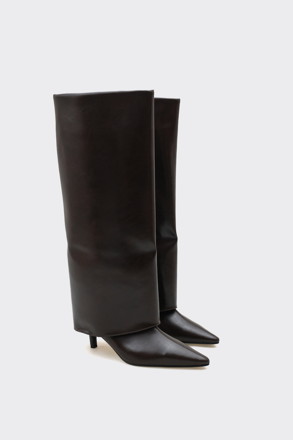 Bessa kahverengi Vegan Suni Deri Kadın Çizme