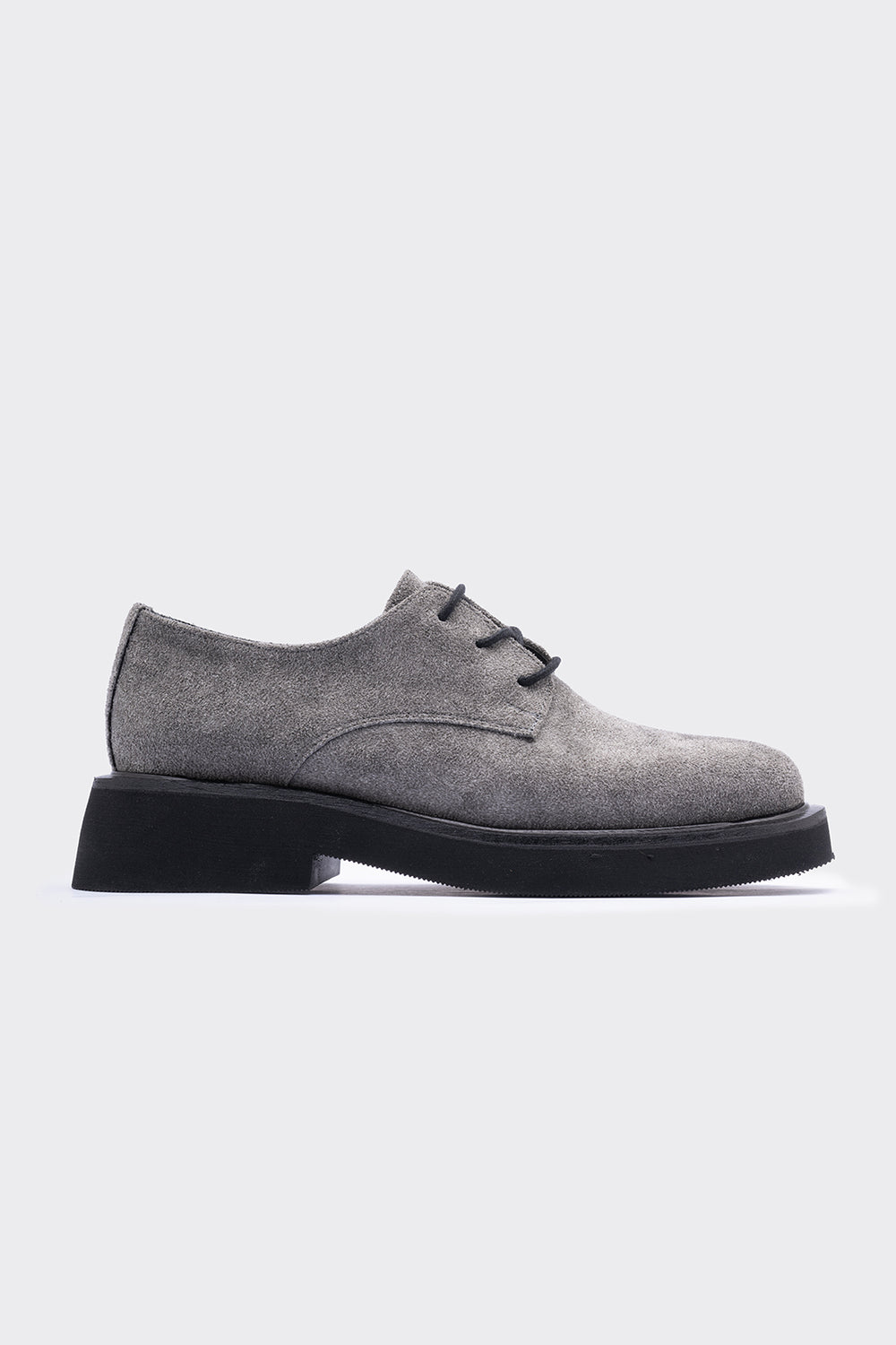 Mask Gri  Süet Bağcık Detaylı Kadın Loafer