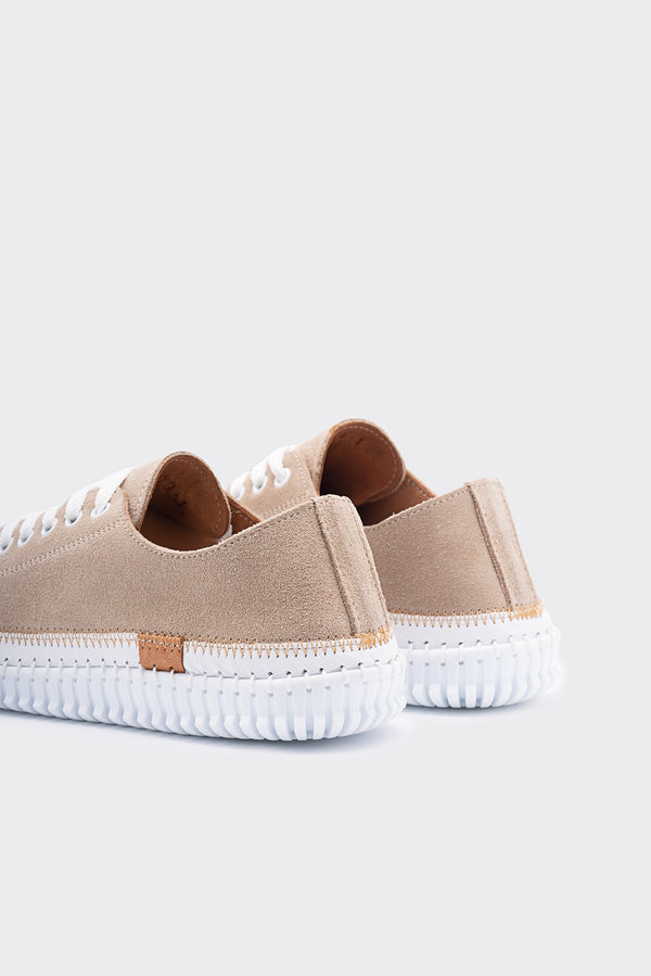 Yulin Bej Hakiki Deri Süet Kadın Sneaker