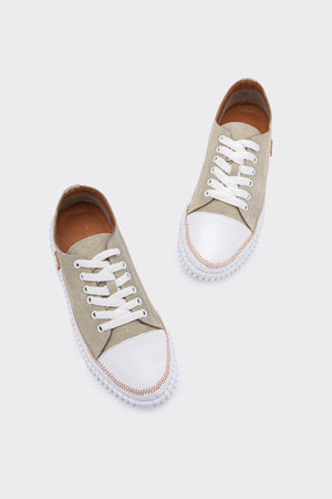 Yulin Haki Hakiki Deri Süet Kadın Sneaker