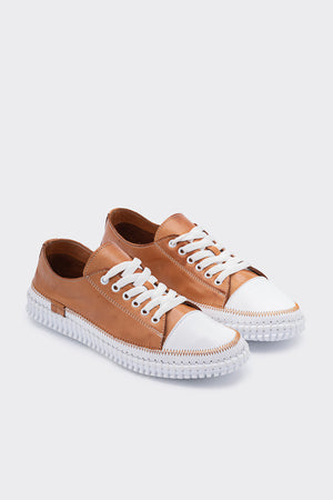 Yulin Taba Hakiki Deri Kadın Sneaker