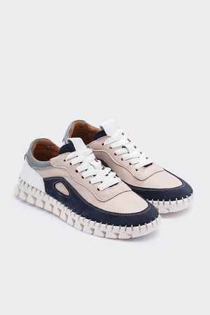Zaha Vizon Hakiki Deri Kadın Hafif Sneaker