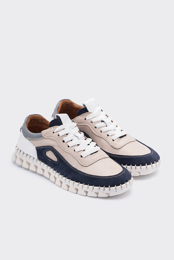 Zaha Vizon Hakiki Deri Kadın Hafif Sneaker
