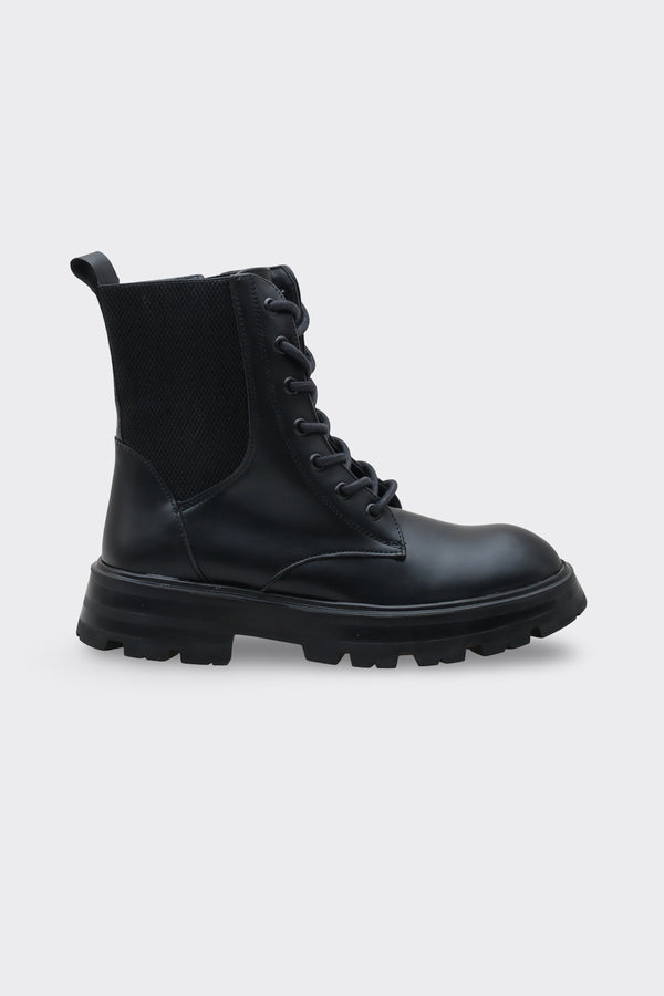 Moria Siyah Suni Deri Kadın Bot