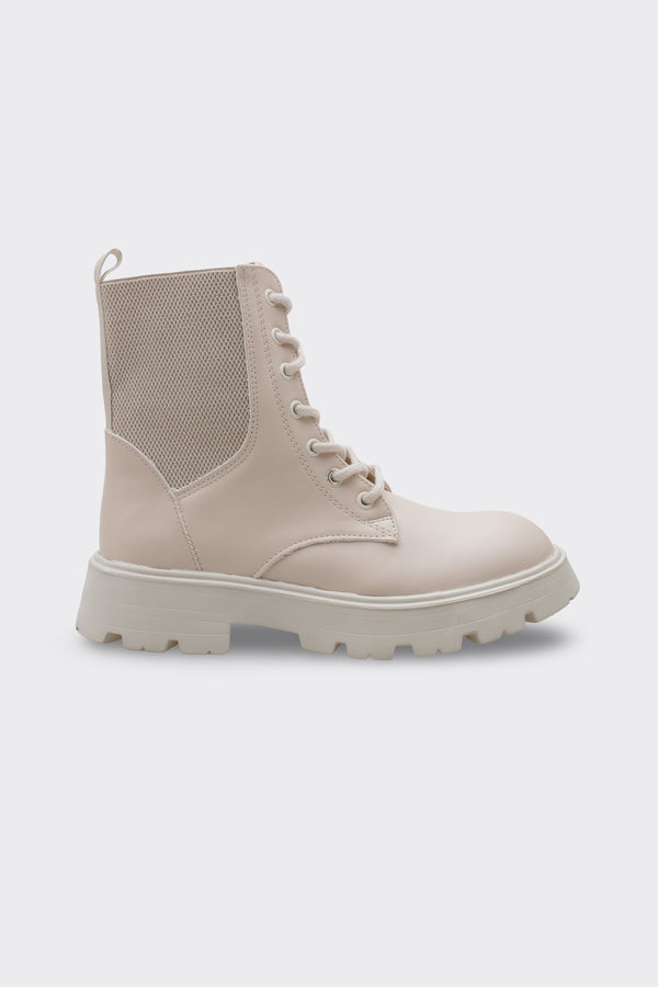 Moria Bej Suni Deri Kadın Bot