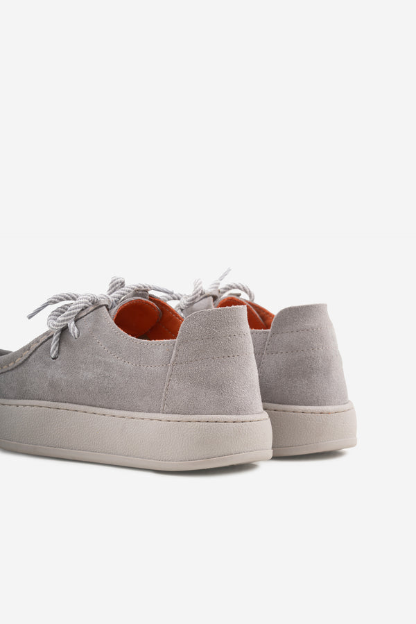 Stay Gri Hakiki Deri Süet Kadın  Loefer