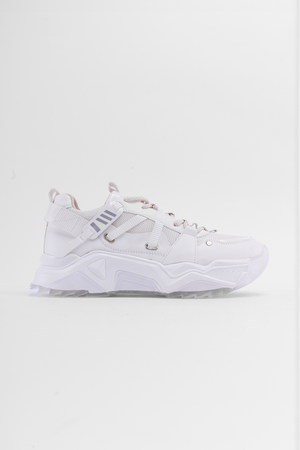 Bold Beyaz Bağcıklı Kadın Sneaker